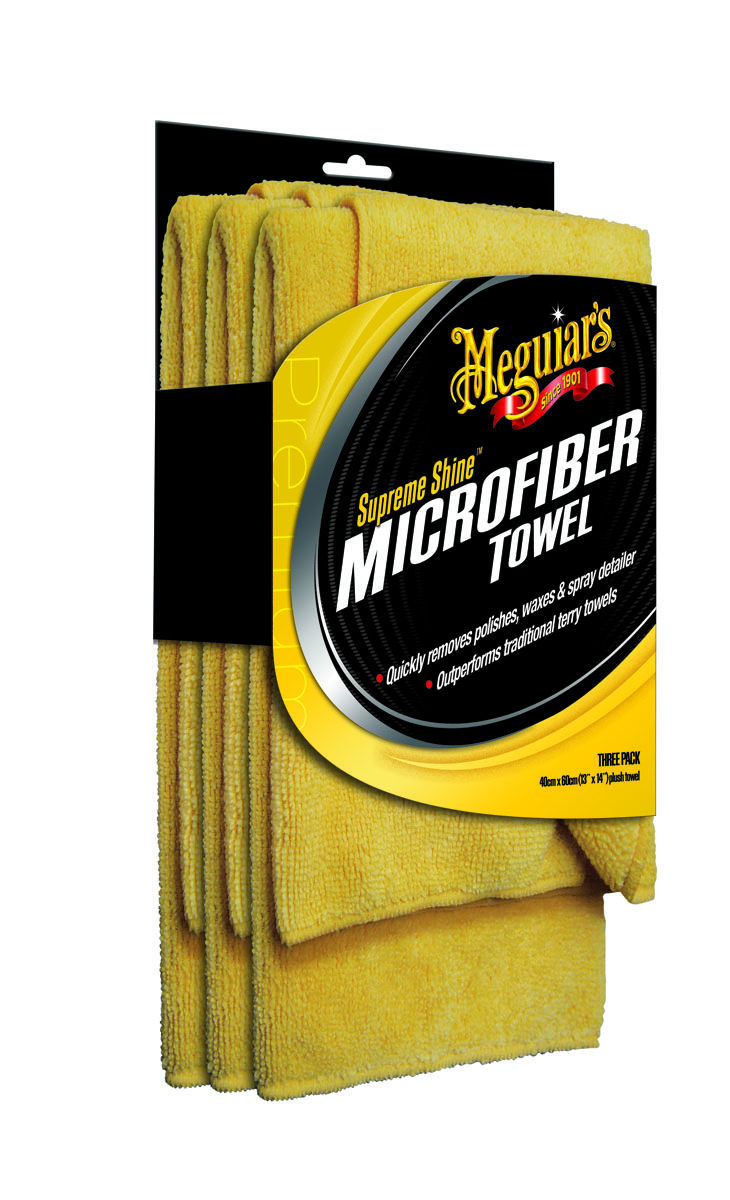 Meguiar's X2020EU Supreme Shine Mikrofasertuch 3er Pack